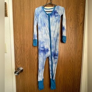 Little Sleepies Blue Watercolor Zippy Sleeper